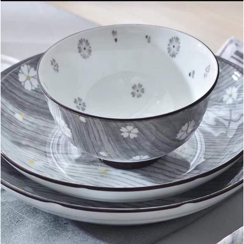 Bát cơm _ đĩa muối sứ Trống Đồng Thái Huy Bát Tràng  .