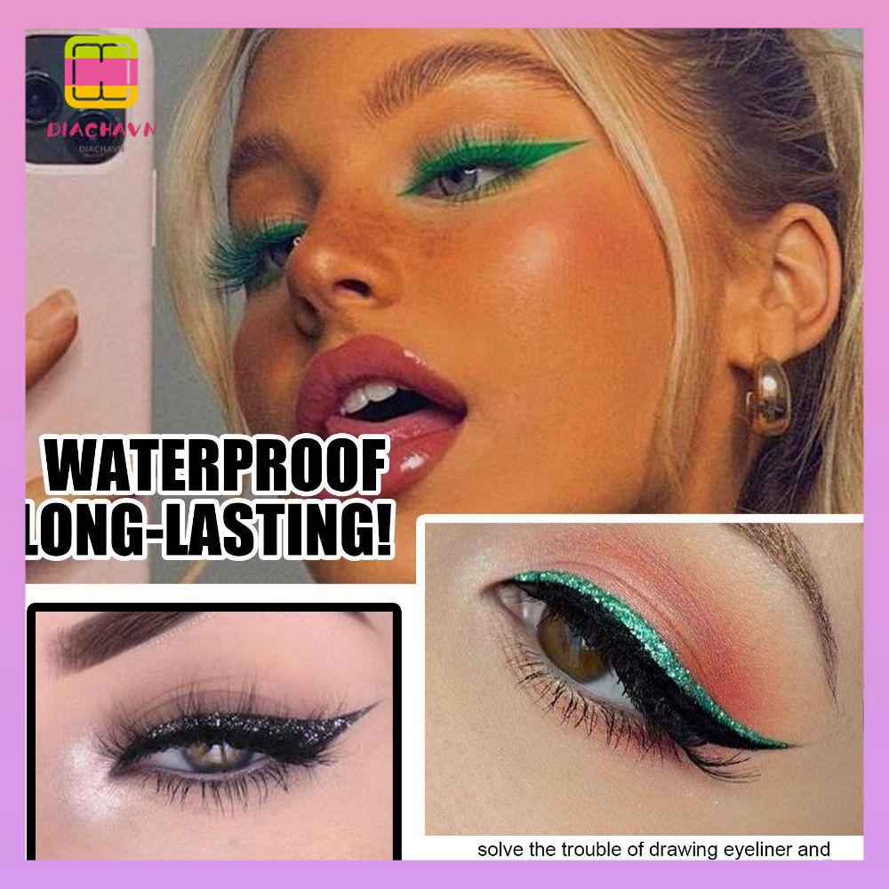 DIACHAVN Set Bút Kẻ Mắt Và Lông Mi Giả 2 Trong 1 Tự Nhiên Lâu Trôi Tái Sử Dụng Linh Hoạt