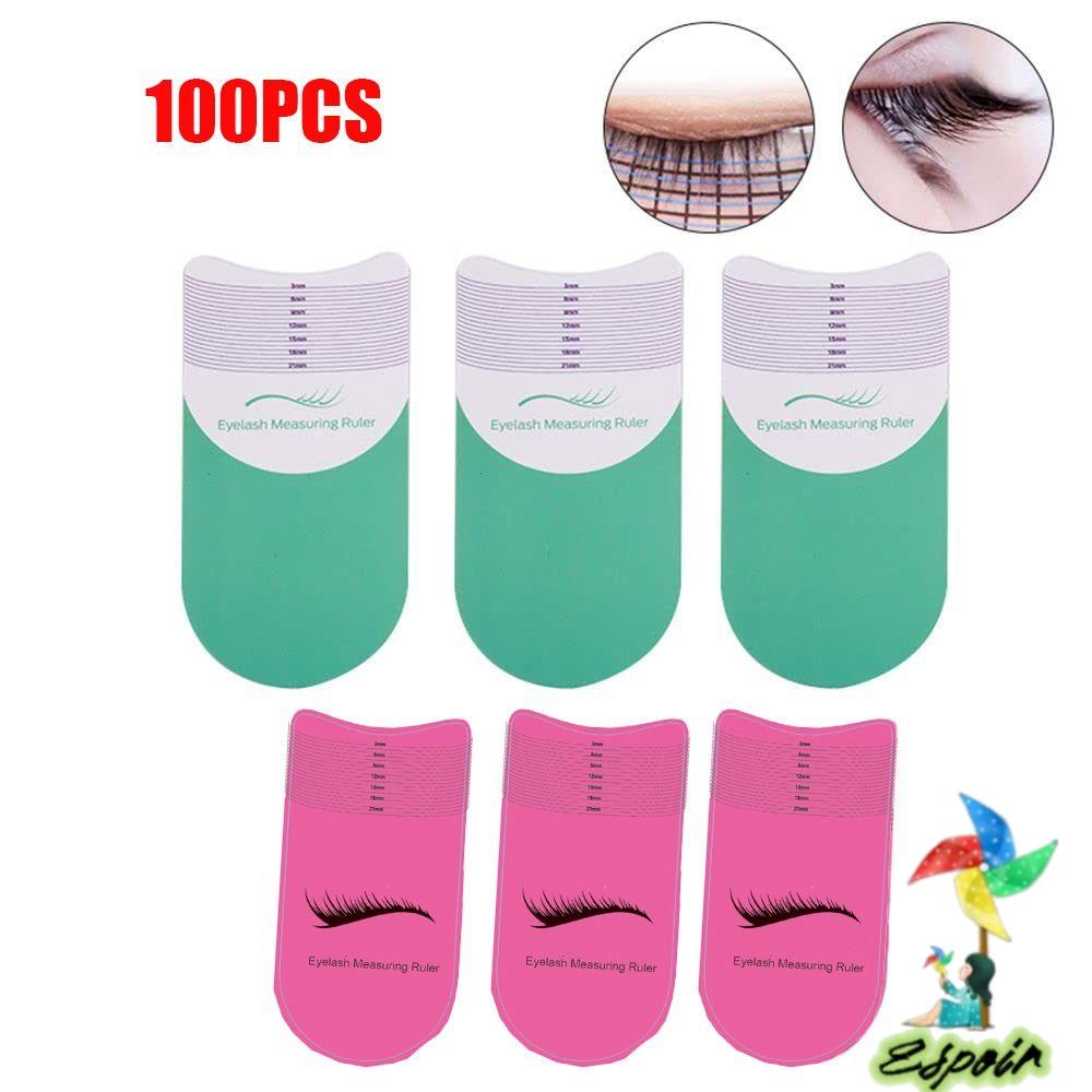 ESPO Set 100 Thước Đo Lông Mi / Lông Mày Tiện Dụng