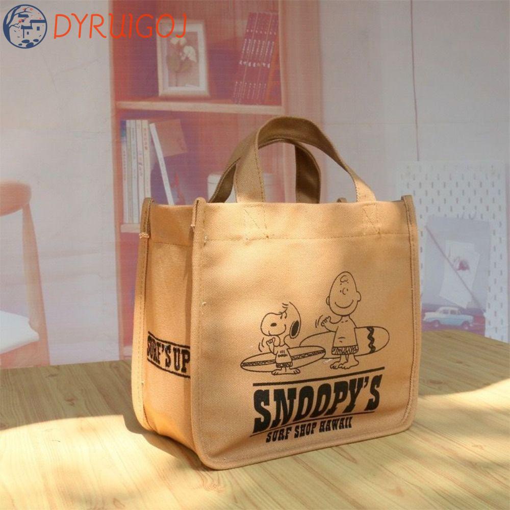 DYRUIDOJ Túi vải Cỡ Lớn In Hình Snoopy Phong Cách Hàn Quốc Cho Mẹ Bỉm Sữa
