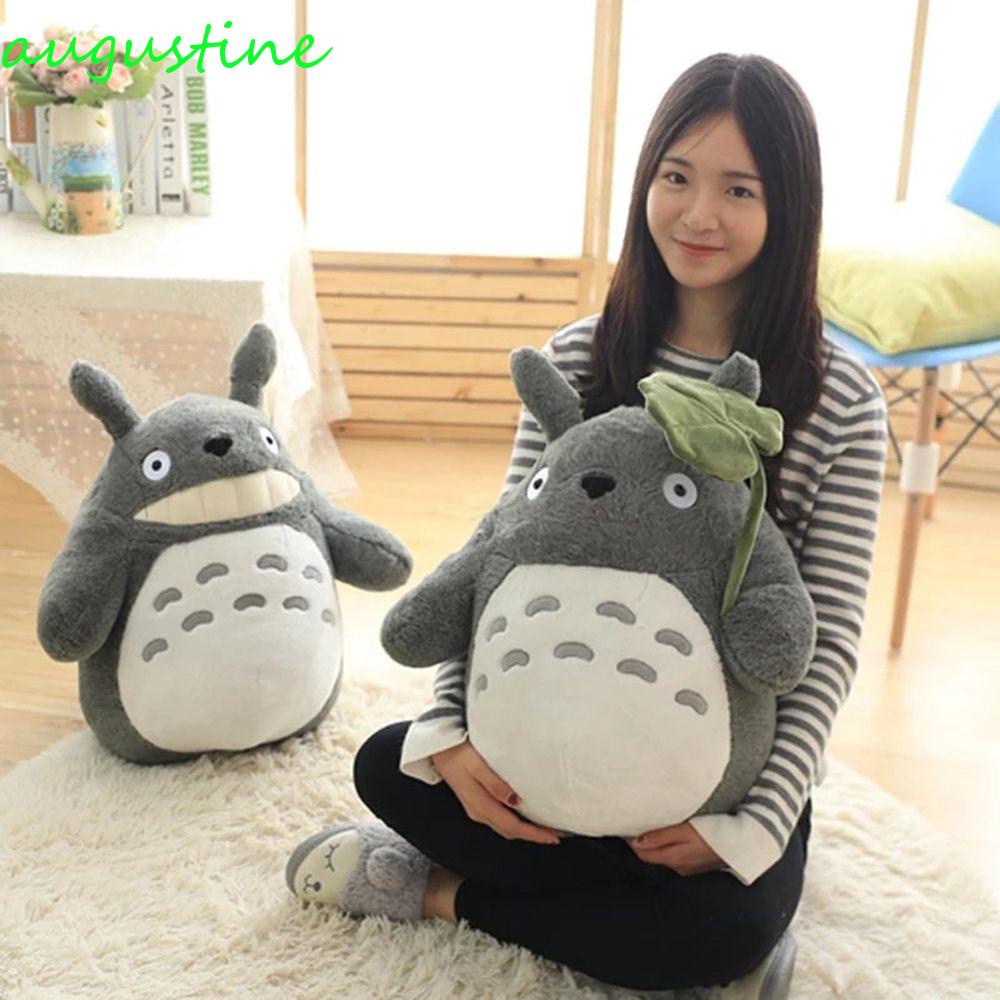 AUGUSTINE Đồ chơi nhồi bông Hình Nhân Vật Hoạt Hình Totoro Lá Sen