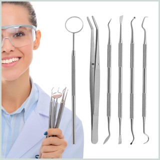 Bộ 6 dụng cụ chăm sóc răng miệng chuyên nghiệp bằng thép không gỉ