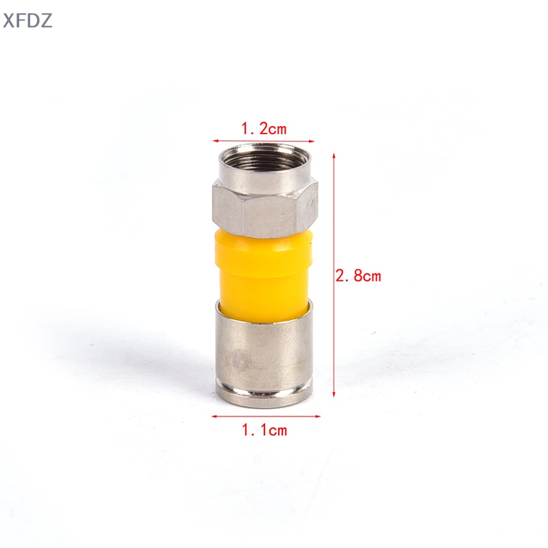 Bộ 10 Đầu Nối RG6 F 2.8cm Chống Thấm Nước