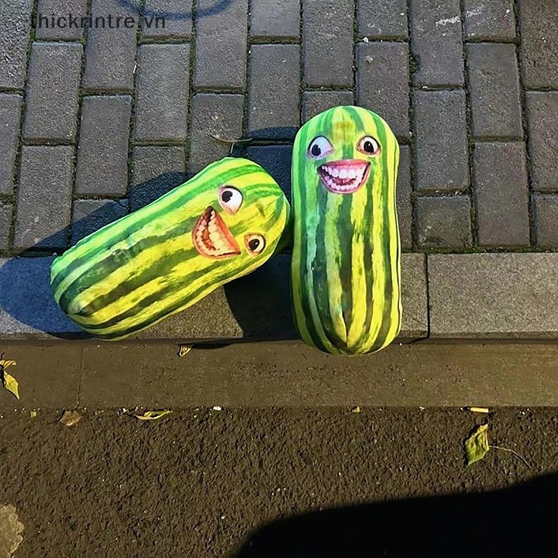 Móc Khóa Hình Dưa Hấu Nhồi Bông Ngộ Nghĩnh