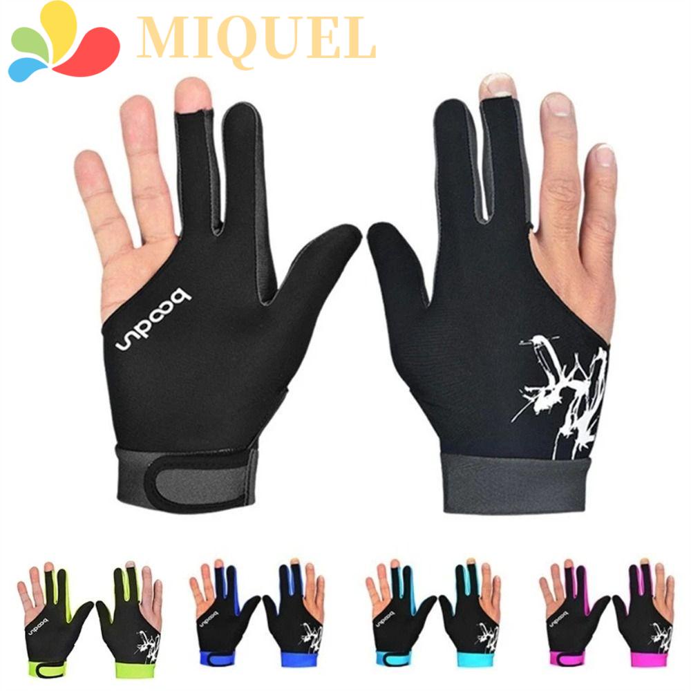 MIQUEL Găng Tay Trái Chơi Bida Ba Ngón Thoáng Khí Chất Lượng Cao Cho Nam Nữ