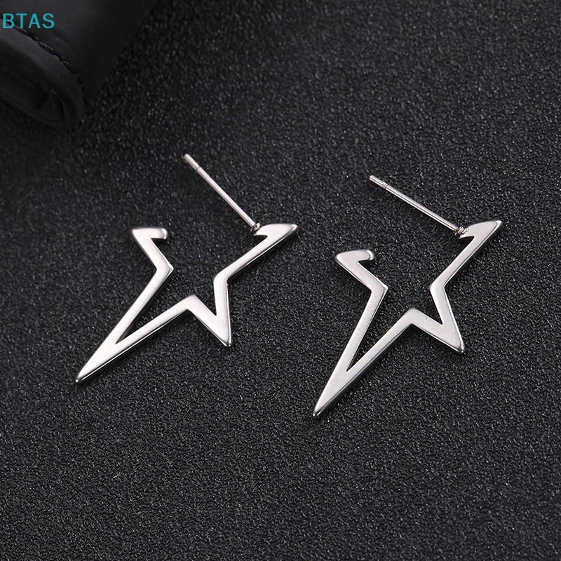 1 Đôi Bông Tai Sao Lớn Bằng Thép Không Gỉ Cho Nữ