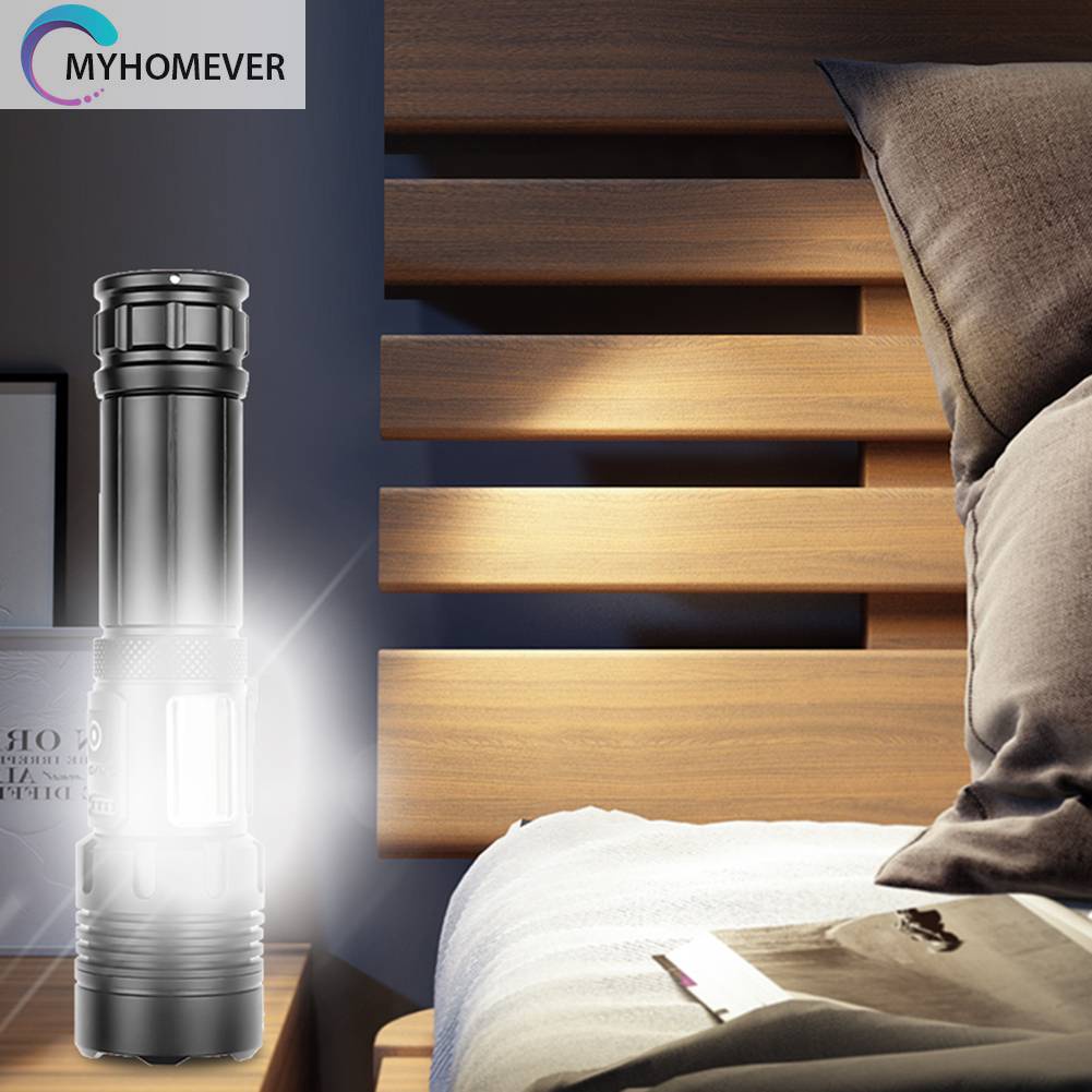 Đèn Pin XHP70 / XHP160 COB LED 1500LM / 1800LM Chống Thấm Nước IPX4 Sạc USB Tiện Dụng