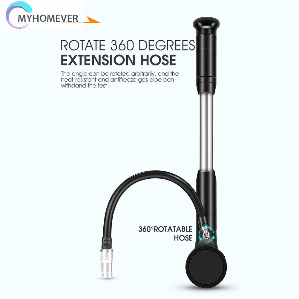 Ống Bơm Xe Đạp Áp Suất Cao 320PSI Có Đồng Hồ Đo Kỹ Thuật Số