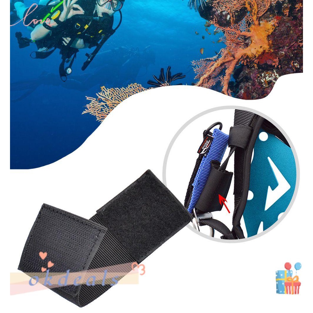 OKDEALS Set 2 Dây Đai Cố Định BCD Tháo Lắp Nhanh Cho Máy Lặn
