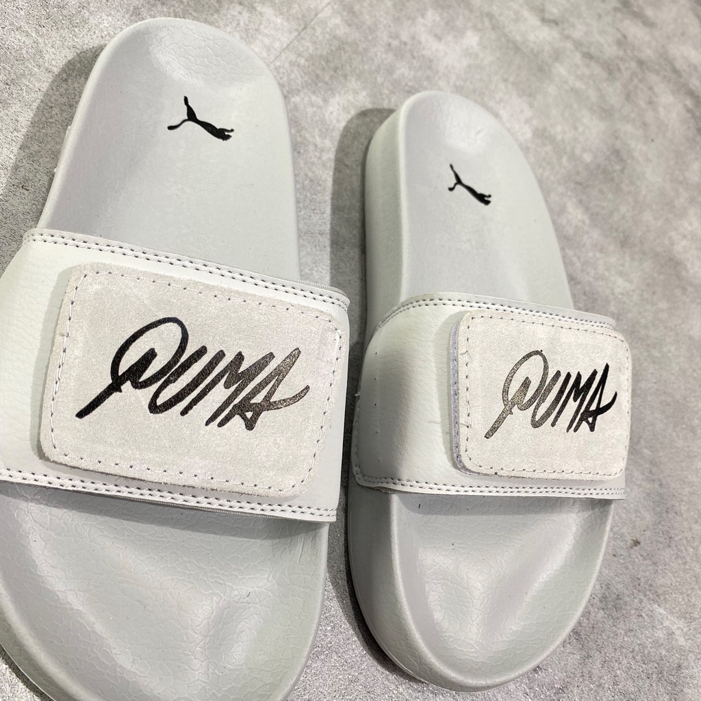 Dép P.u.m.a Suede Dán - Grey / Xám *Chính Hãng*