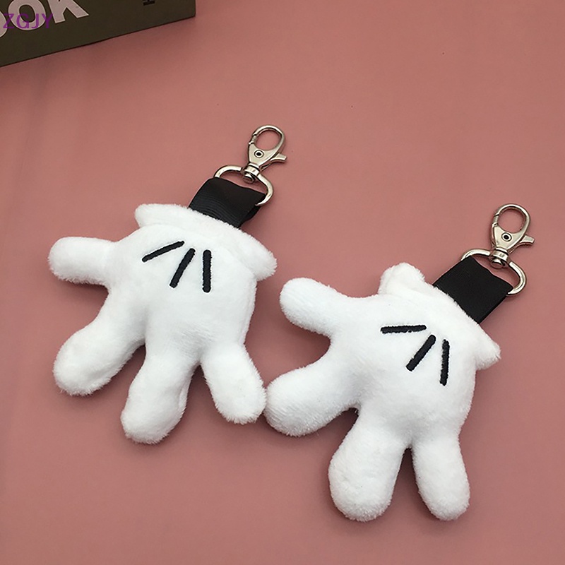 Móc Khóa Búp Bê Nhồi Bông Màu Trắng Đáng Yêu Mới