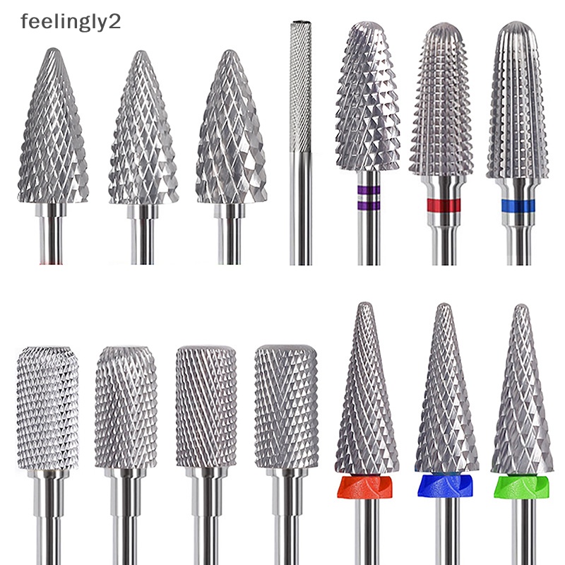 [Hàng Có Sẵn] Mũi Khoan Móng Tay Bằng Thép Vonfram Chất Lượng Cao