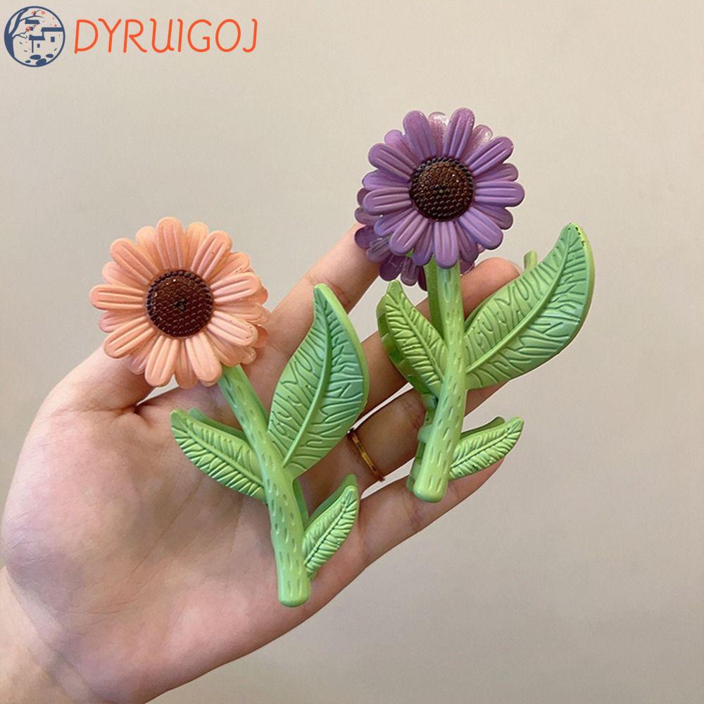 DYRUIDOJ Kẹp Tóc Hình Hoa Hướng Dương Nhỏ Phong Cách Bohemian Ngọt Ngào Cho Nữ