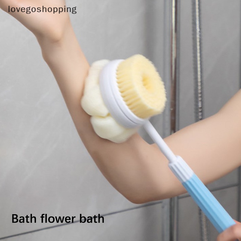 Bàn Chải Xốp Mát Xa Cơ Thể Khi Tắm Có Tay Cầm Tiện Dụng