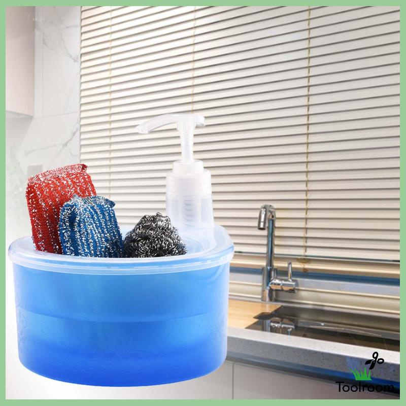 Bình Đựng Xà Phòng Dạng Lỏng 1000ml Kèm Giá Đỡ Xốp 2 Trong 1 Tiện Dụng Cho Khách Sạn / Quầ