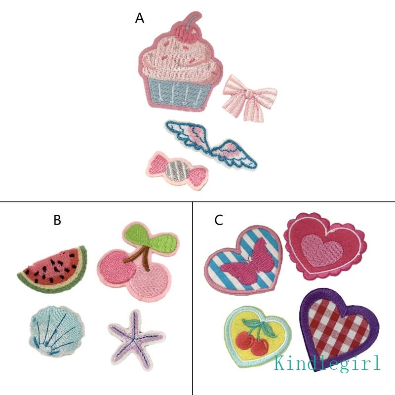 Kẹp Tóc Thêu Họa Tiết Hoạt Hình Dễ Thương