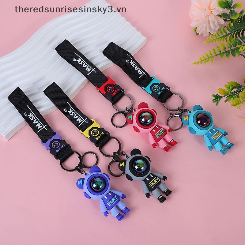 # # Móc Khóa Hình Gấu Bông Phi Hành Gia Hoạt Hình Dễ Thương Thời Trang Phụ Kiện Túi Xách / Móc Khóa Xe Hơi