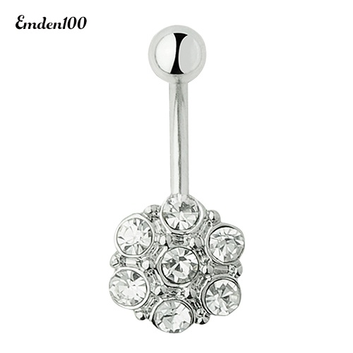 [EMDEN] Set 7 Khuyên Rốn Tròn Đính Kim Cương Giả Bảo Vệ Rốn Múa Belly Dance