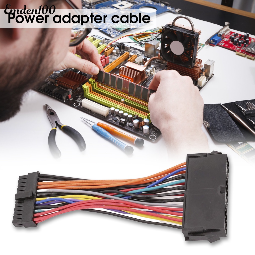 Dây Cáp Chuyển Đổi Nguồn Điện 24Pin Female Sang Mini 24Pin Male Cho DELL 780 980 760 960