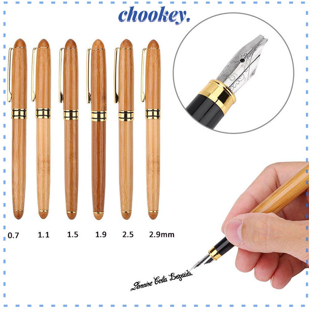 CHOOKEY Bút Mực Bằng Tre 0.7mm-2.9mm