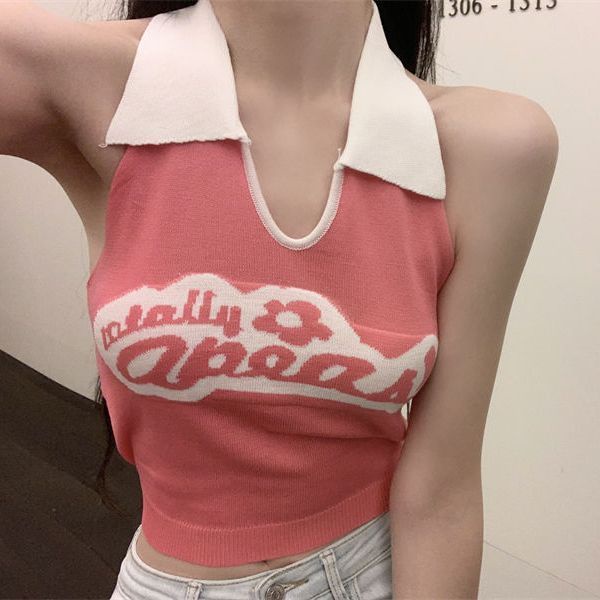 Áo Hai Dây Dáng Ngắn Phong Cách Mỹ Ngọt Ngào Thời Trang Mùa Hè Cho Nữ