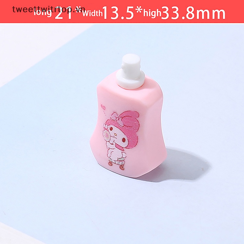 Bộ Kẹp Tóc Mini Họa Tiết Melody Hoạt Hình 3D Dễ Thương Trang Trí Điện Thoại