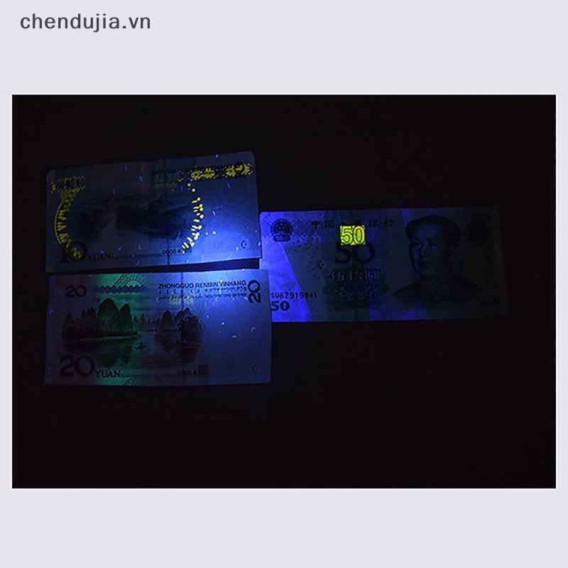 Đèn Pin Mini 395nM 380nM 365nM UV LED Hình Cây Bút Chất Liệu Nhôm