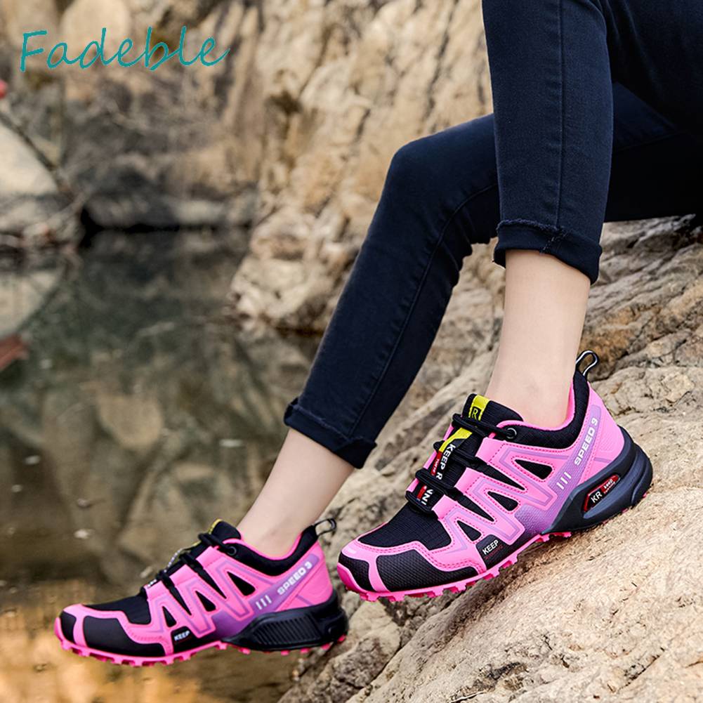 Giày Bốt Đi Bộ Đường Dài Chống Trượt Chống Mòn Cho Nữ