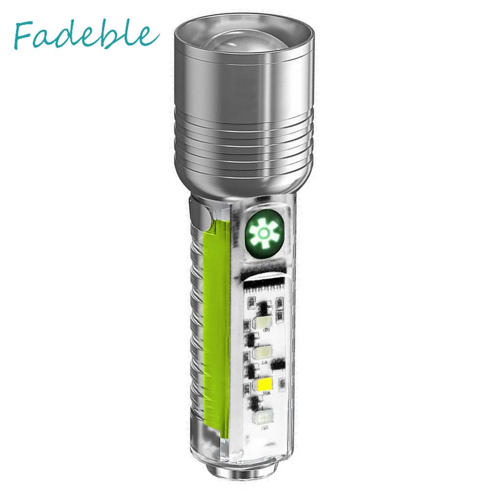 Đèn Pin XHP50 500mAh 800LM Sạc USB Type-C Chống Thấm Nước Tiện Dụng