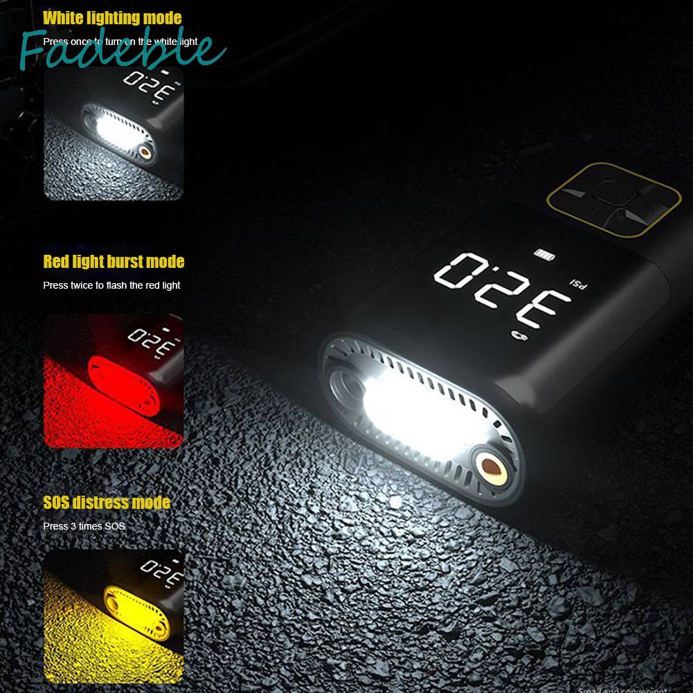 Máy Bơm Lốp Xe Điện Mini 4000mAh 150PSI Type-C USB