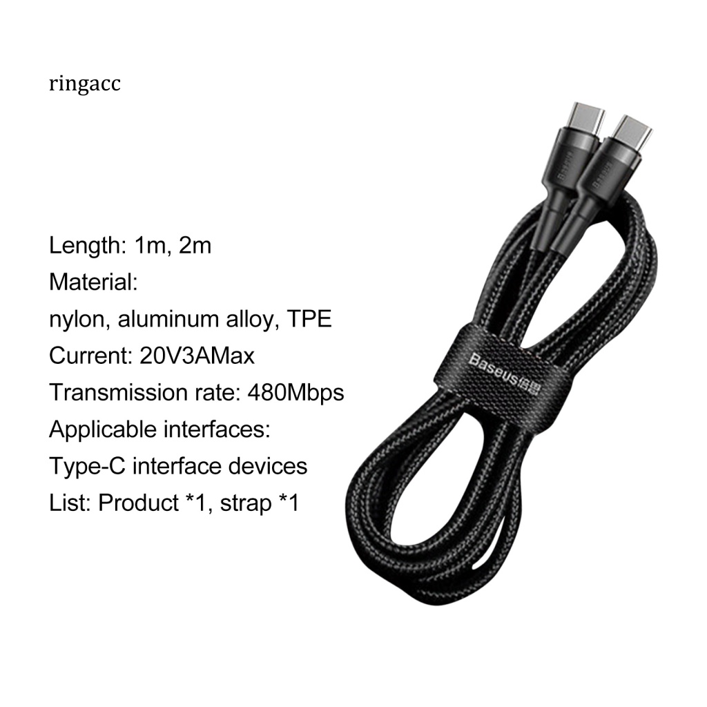 Dây Cáp Sạc Usb Type-C PD30 60W Chất Lượng Cao