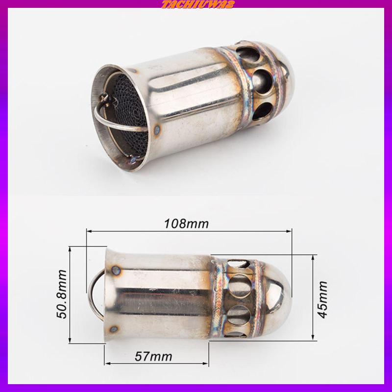 Đầu Ống Xả Khí 51mm Bằng Thép Không Gỉ Cho Xe ATV