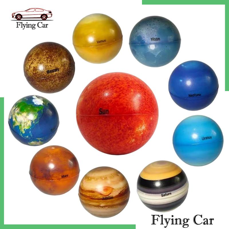 Set 10 Quả Bóng Xốp Mềm Trơn 6.3cm Nhiều Màu Trang Trí Bàn