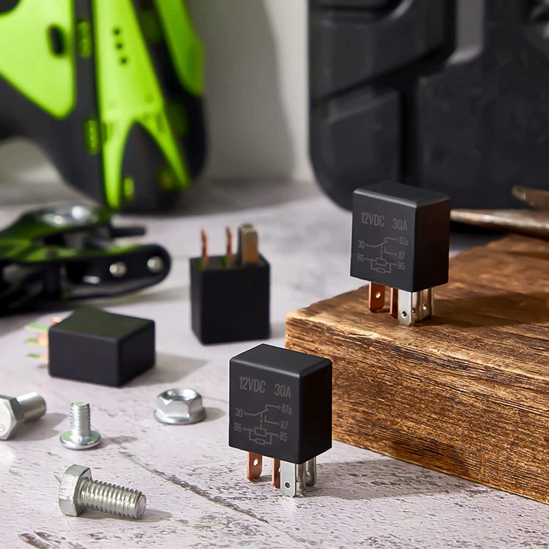Set 8 Rơ Le 5 Pin 12V 30A Chuyên Dụng Dành Cho Xe Ô Tô