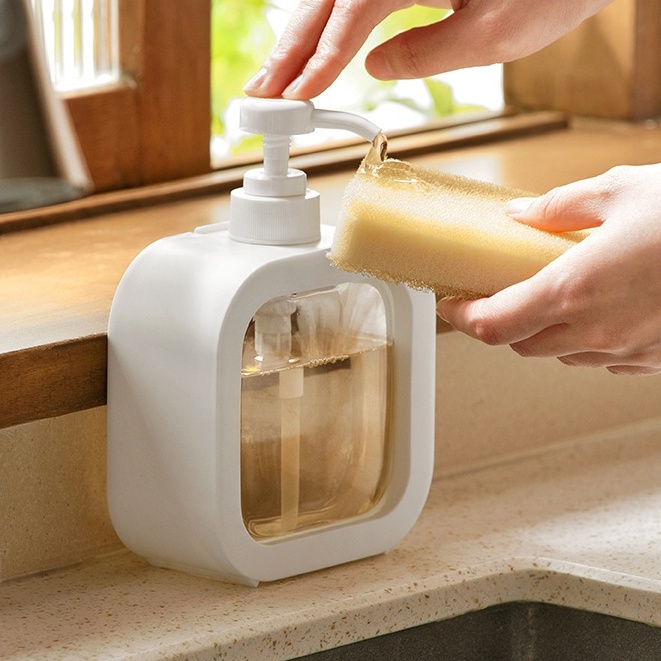 Bình chiết mỹ phẩm, bình chiết nước hoa, bình chiết dầu gội , sữa tắm có vòi nhấn dung tích 300ml, 550ml - Ichi.life