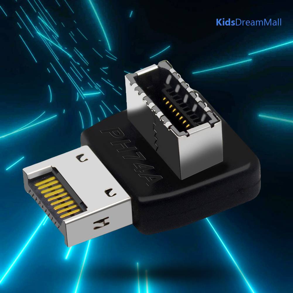 Bộ Chuyển Đổi USB 3.1 Type E 90 Độ Phía Trước USB C Cho Bo Mạch Chủ PC