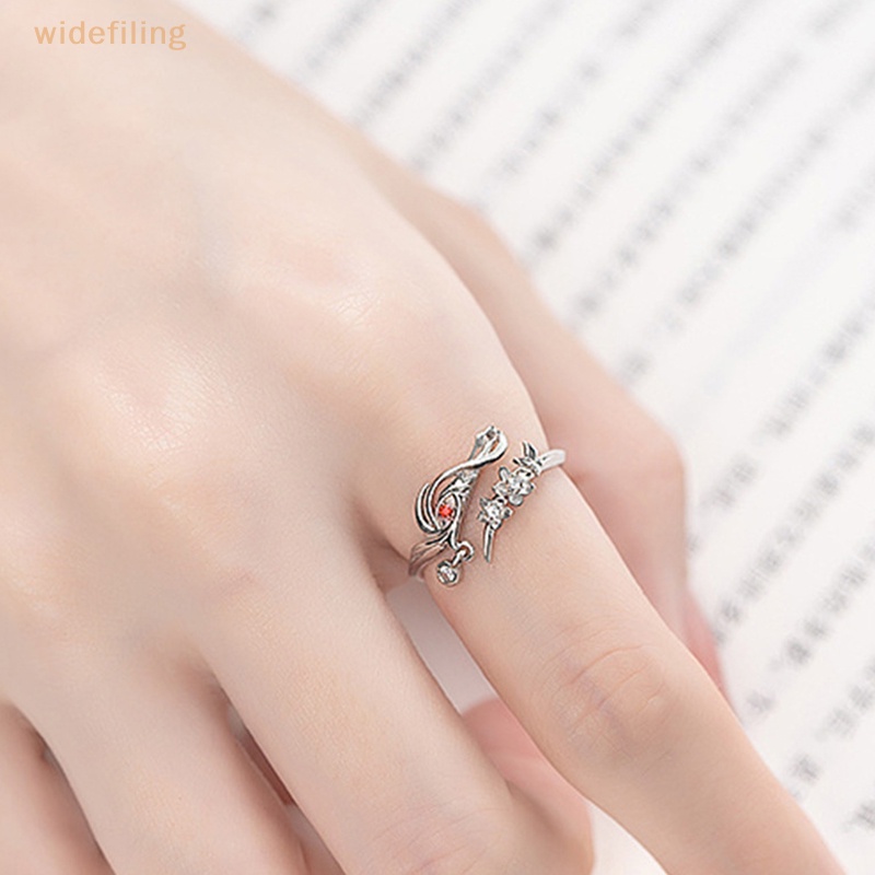 Widefiling Nhẫn Unisex Có Thể Điều Chỉnh Hình Anime Tian Guan Ci Fu Blessing Hua Cheng Xie Lian Quà Tặng Trang Sức Cho Cặp Đôi