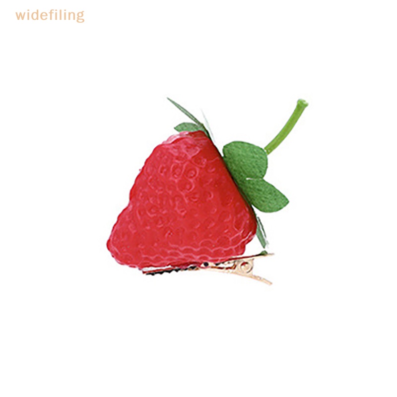 Kẹp Tóc Nhựa Hình Quả Dâu Tây Dễ Thương Cho Nữ