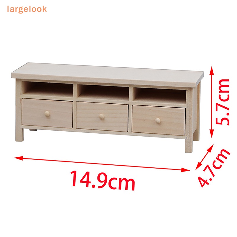 1 Mô Hình Tủ Đựng Tivi / Tủ Sách / Nội Thất Mini Tỉ Lệ 1: 12 Trang Trí Nhà Búp Bê