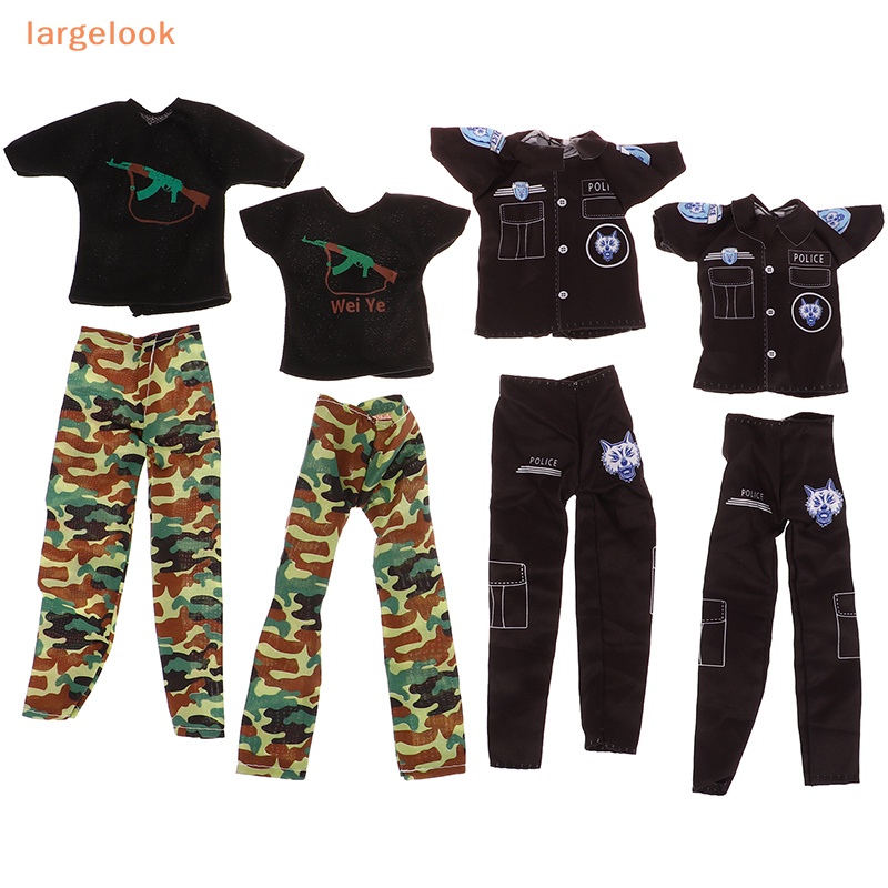 Bộ Đồ Họa Tiết Rằn Ri Cho Búp Bê 30cm