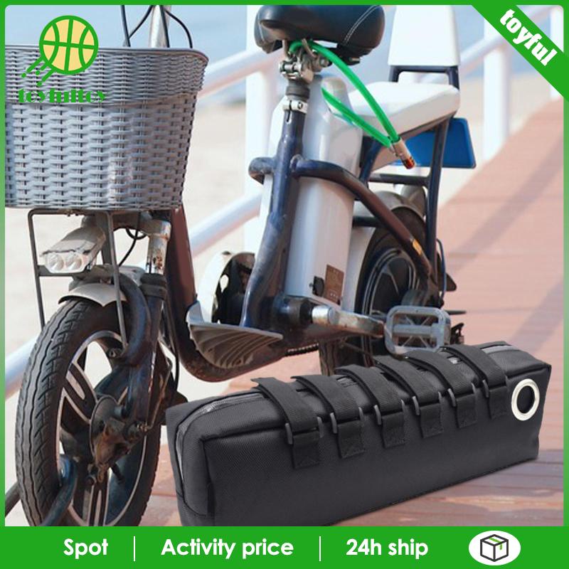 Túi Đựng Pin Bằng Vải Oxford Gọn Nhẹ Chống Nước Dễ Lắp Đặt Cho Xe Đạp Điện