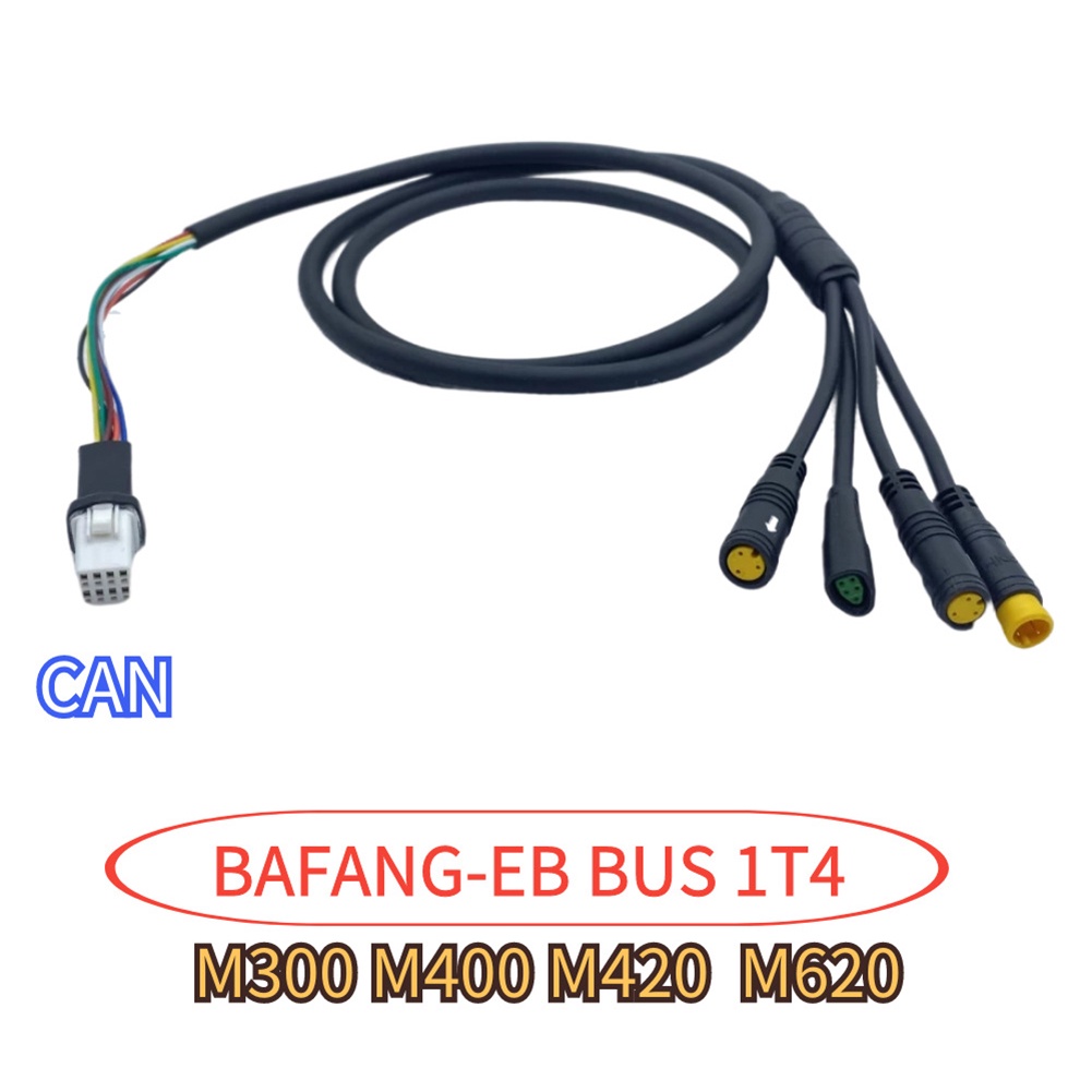 Dây Cáp Động Cơ 1T4 Cho Bafang M400 G330 G510 M620 Can / Uart Kèm 130x