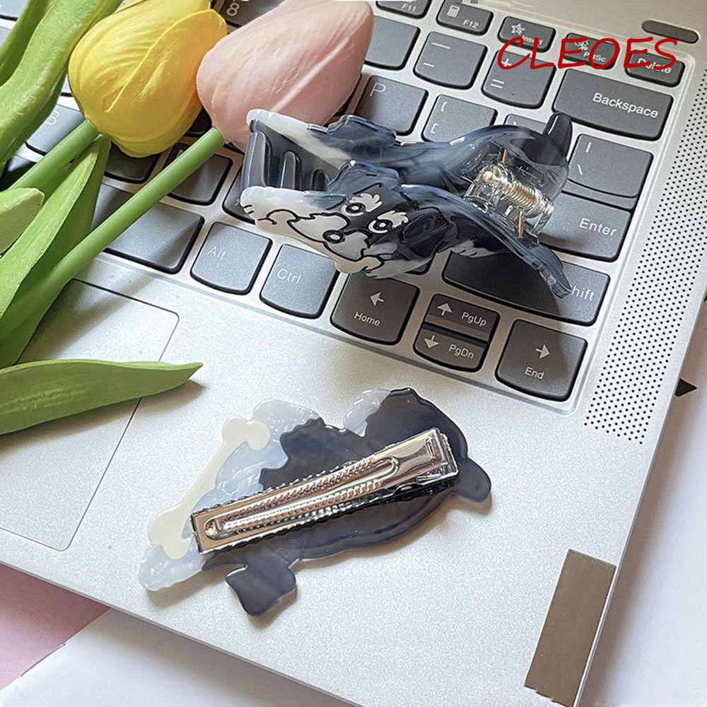 CLEOES Kẹp Tóc Móng Vuốt Chứa Axit Acetic Thời Trang Cho Cún Cưng