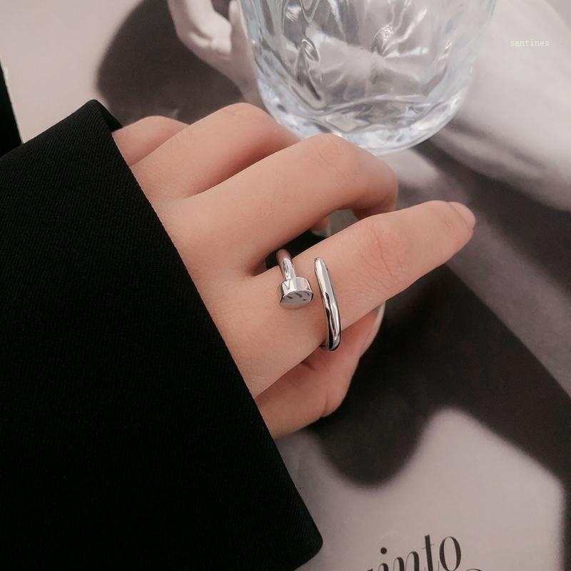 Nhẫn Thép Không Gỉ Có Thể Điều Chỉnh Kích Cỡ Dành Cho Nữ