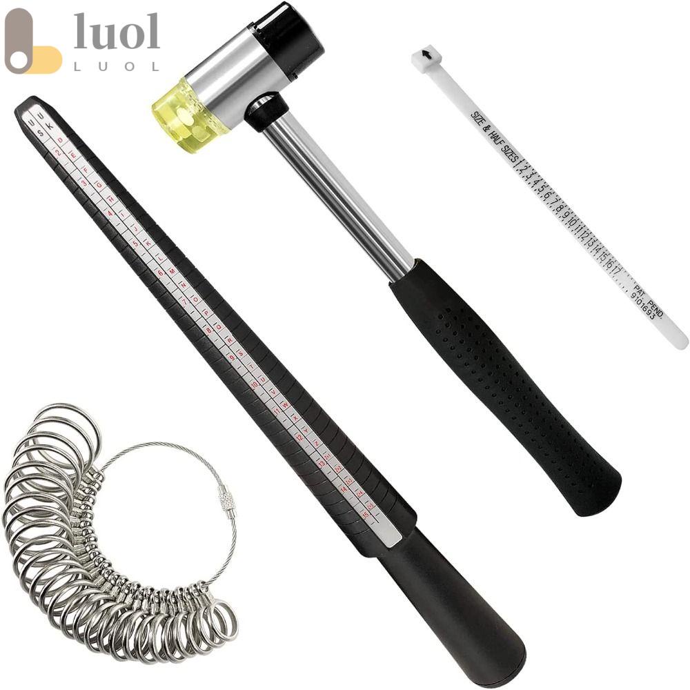 LUOL Set 27 Dụng Cụ Đo Kích Cỡ Nhẫn Đeo Ngón Tay Tiện Lợi