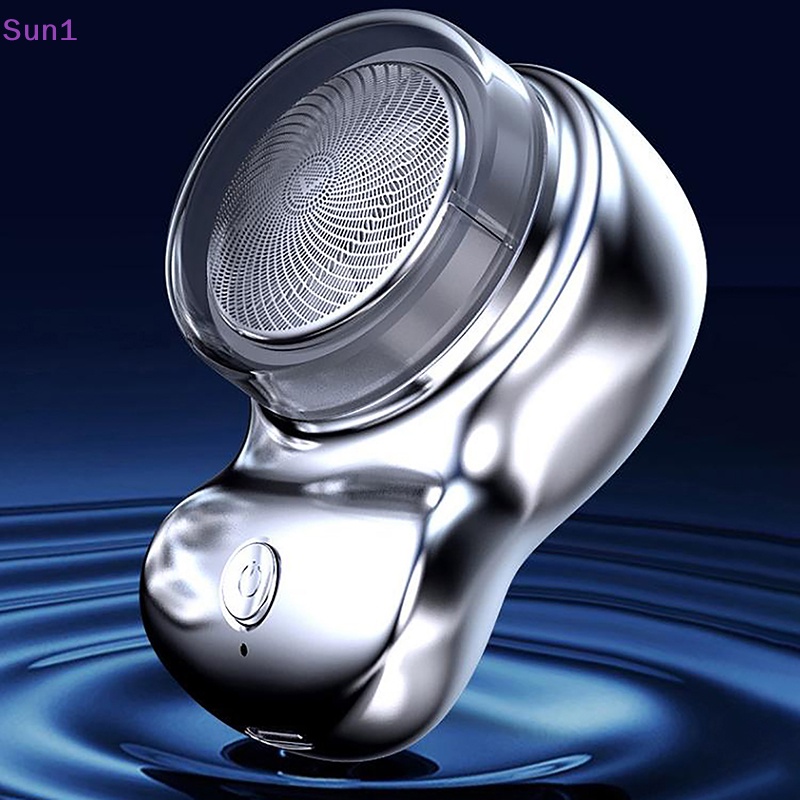 Dao Cạo Râu Mini Sun1 &gt; Kích Thước Bỏ Túi Sạc USB Không Dây Có Thể Giặt Lại Tiện Dụng Cho Nam