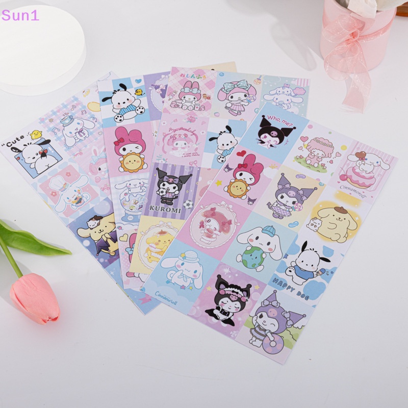 Bộ 4 Tấm Sticker Dán Trang Trí Dễ Thương Cho Trẻ Em Sun1 &gt;