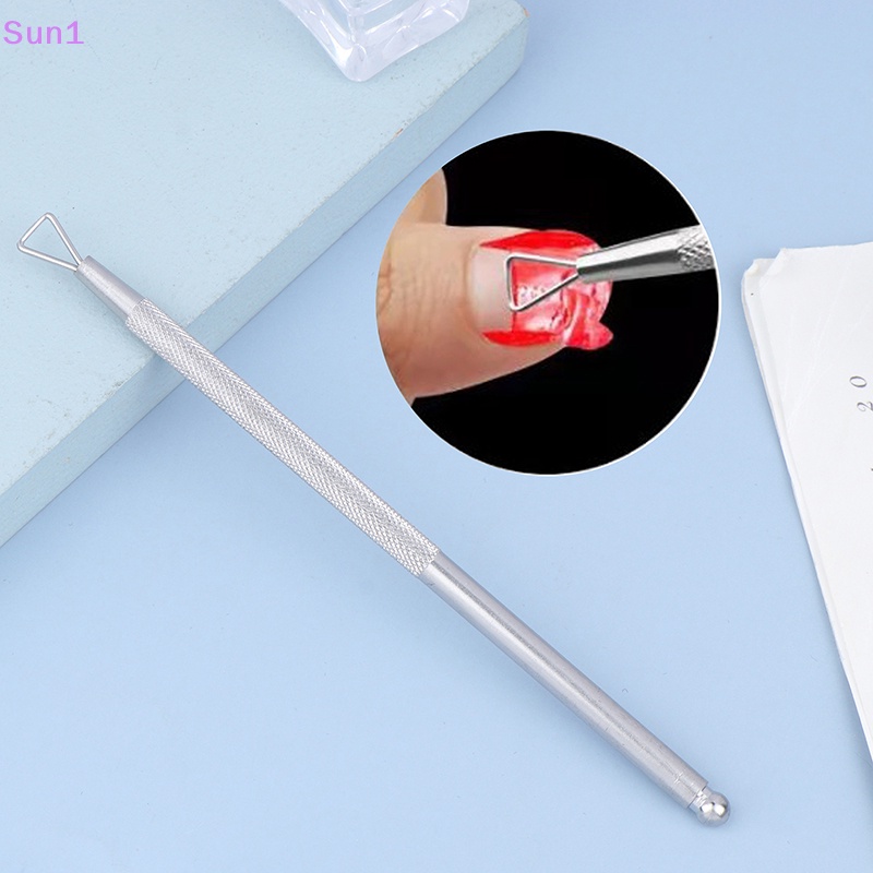 Set 1 Dụng Cụ Tẩy Tế Bào Chết Cho Móng Tay Bằng Thép Không Gỉ