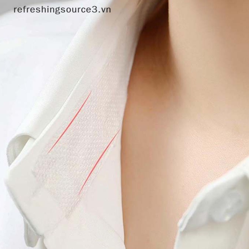 Bộ 3 Miếng Dán Thấm Hút Mồ Hôi Tự Dính Màu Trắng Dùng Một Lần Chống Mồ Hôi Cho Cổ Áo / Mũ