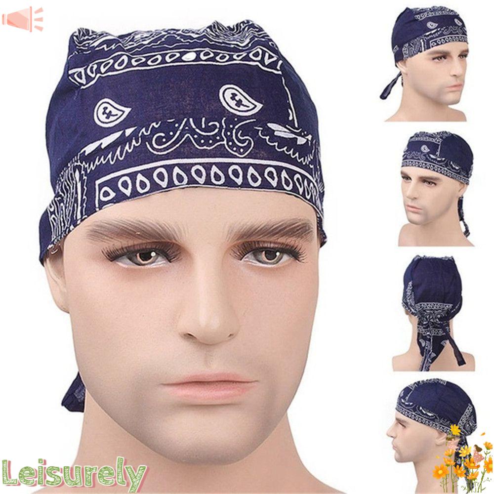 LEILY Mũ Trùm Đầu Bằng Cotton Mau Khô Phong Cách Cướp Biển Ung Thư Chemo